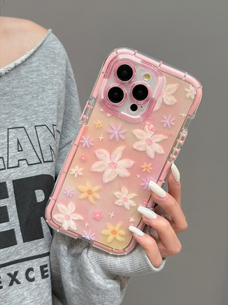 Luminous Floral Soft Silicone iPhone Case