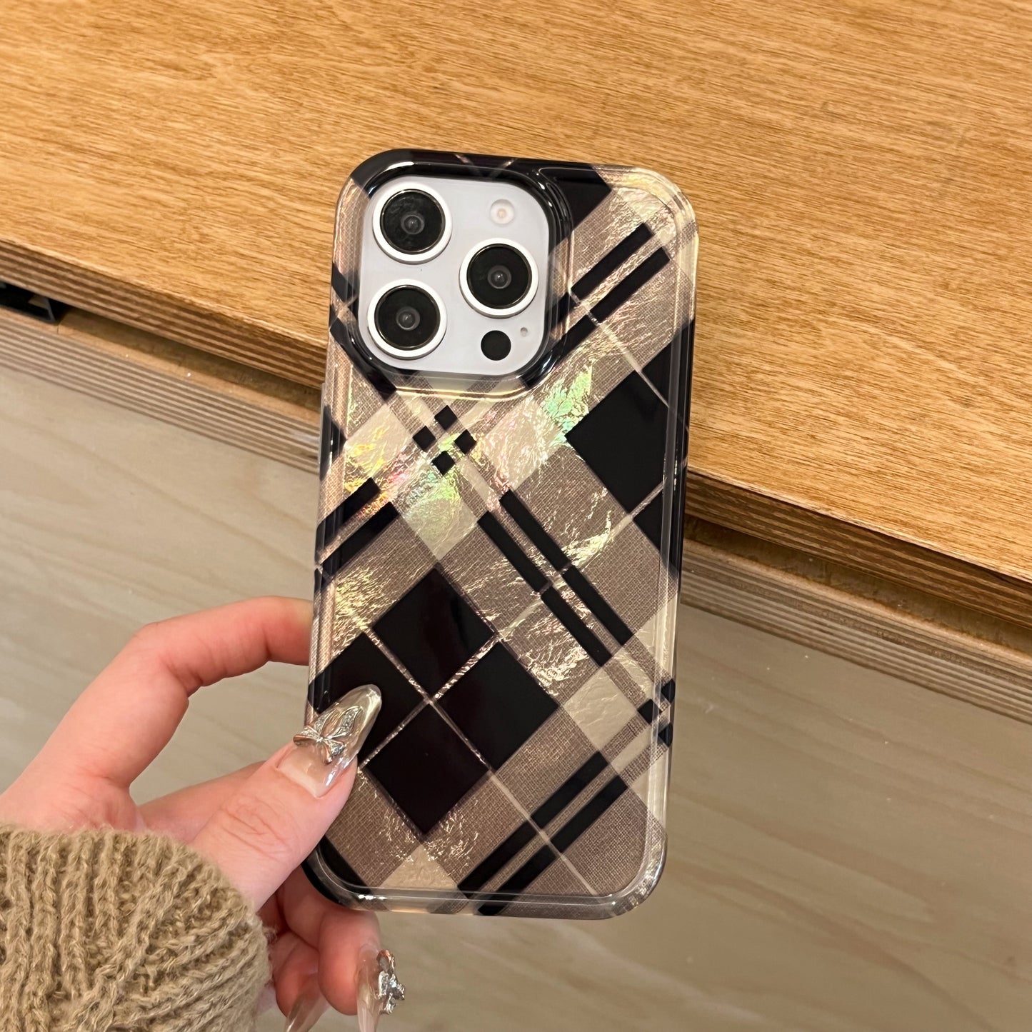 Luxury Retro Burberry design iPhone Case