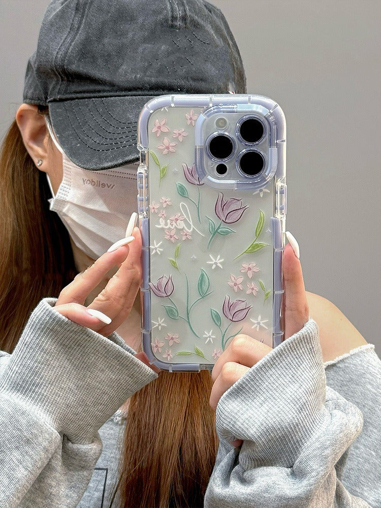 Luminous Floral Soft Silicone iPhone Case