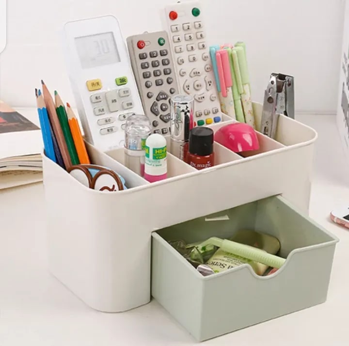 Multipurpose Plastic Desk Organizer Box