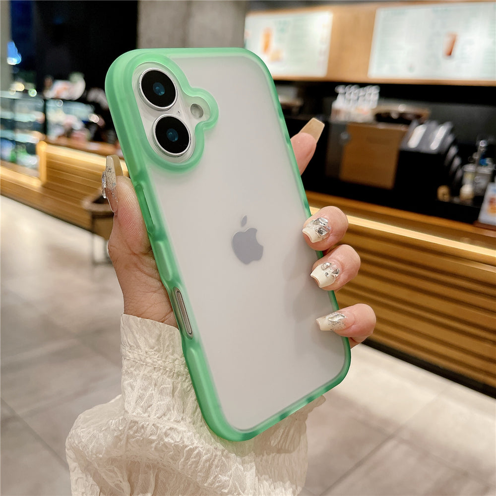 Matte Transparent Jelly Soft Bumper iPhone Case