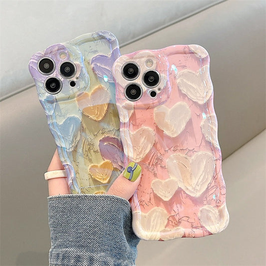 Glossy Flower Pattern iPhone case