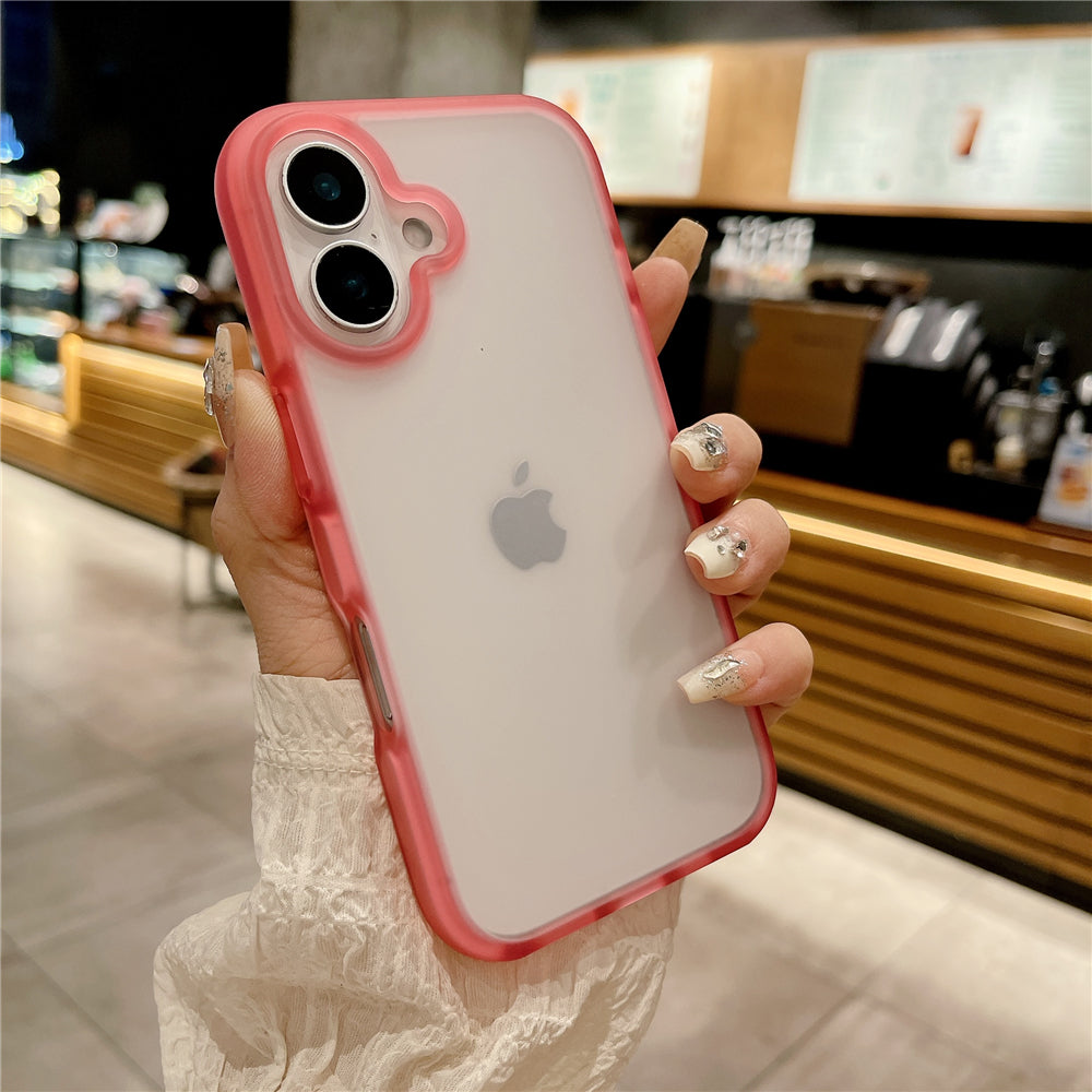 Matte Transparent Jelly Soft Bumper iPhone Case