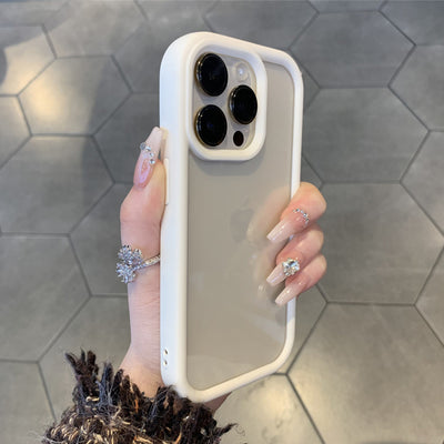 Matte Titanium gray silicone case for iPhone