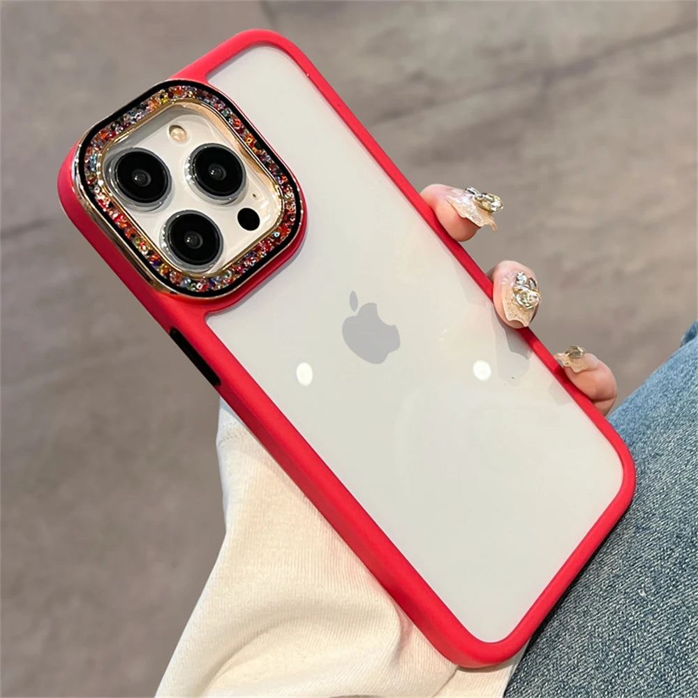 Swarovski Stone Camera Protection Case for iPhone