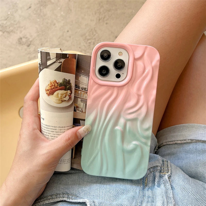 Gradient Color Wrinkle Phone Case