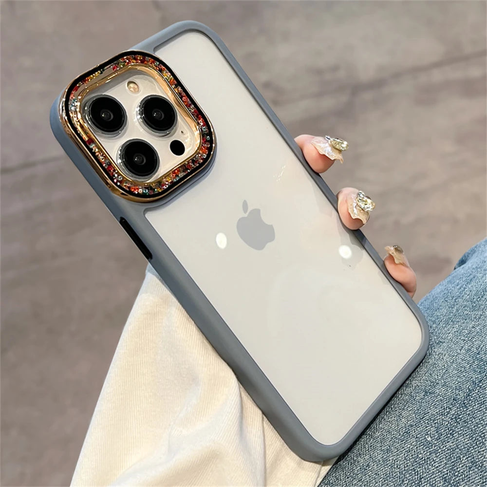 Swarovski Stone Camera Protection Case for iPhone