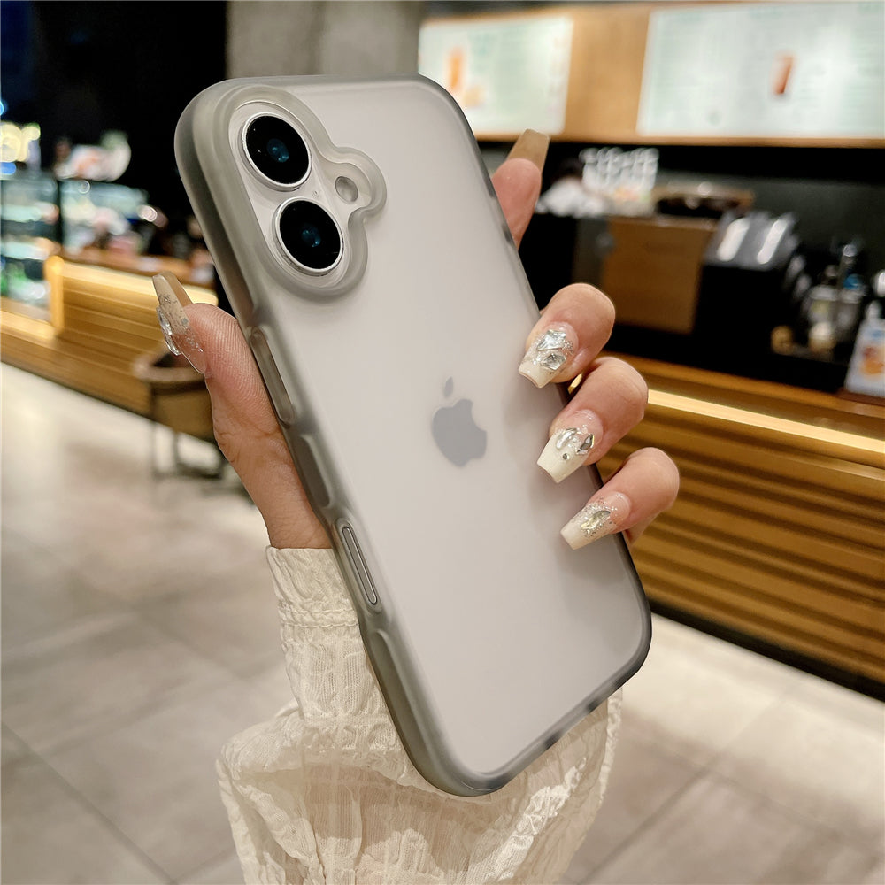 Matte Transparent Jelly Soft Bumper iPhone Case