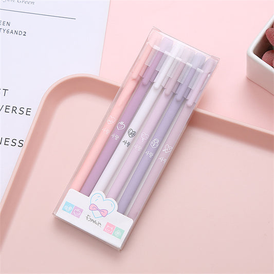 6 Pcs Morandi Gel Pen Set