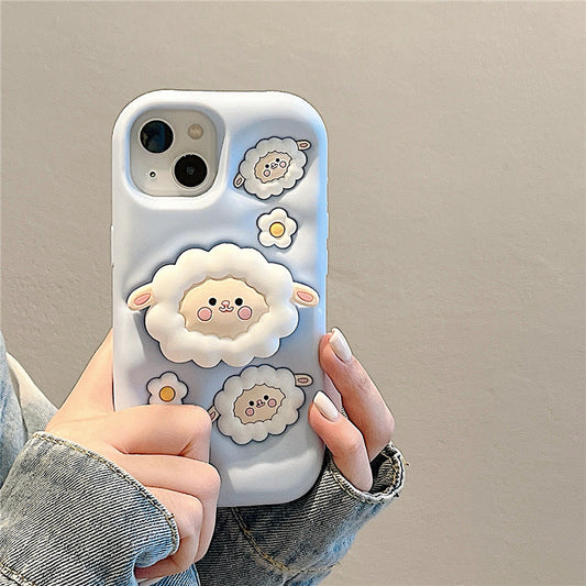 Sheep Folding Stand Holder Case For iPhone