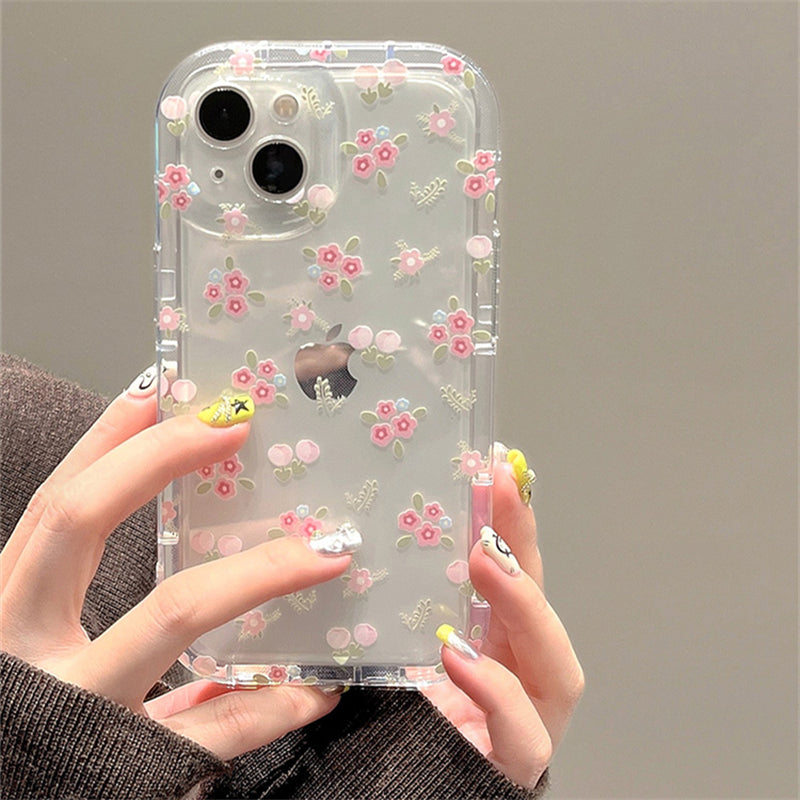 Pink Flower Holder iPhone Case