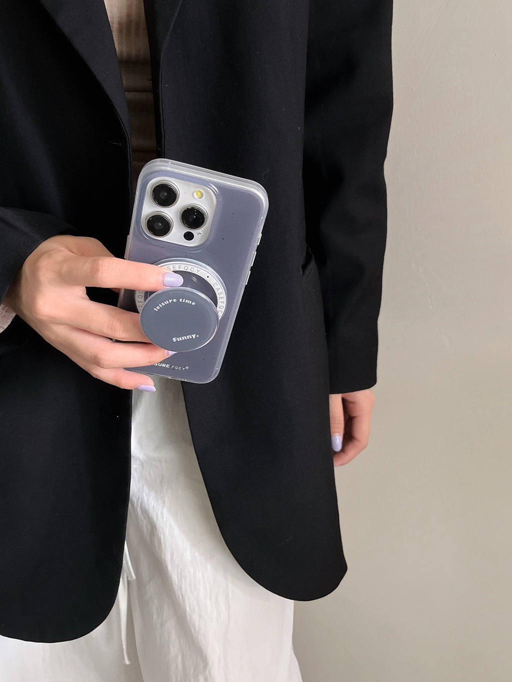 Magnetic popsocket holder iPhone Case