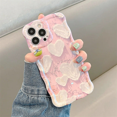 Glossy Flower Pattern iPhone case